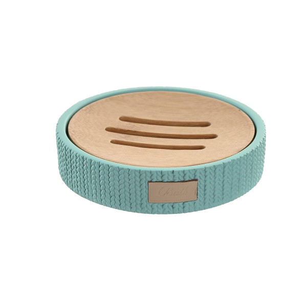 Porte-savon DKD Home Decor 11 x 11 x 2,5 cm Ciment Vert