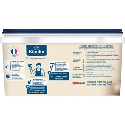 RIPOLIN Peinture Murale Toutes Pieces  - Lin Satin, 2,5L