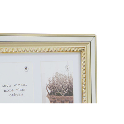 Cadre photo DKD Home Decor Luxury Argenté Doré Traditionnel (46,5 x 2 x 28,5 cm) (2 Unités)