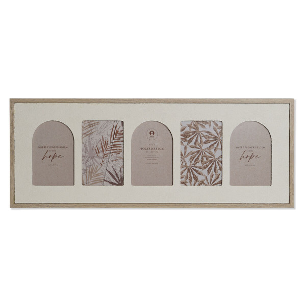 Cadre photo Home ESPRIT Beige Verre Bois MDF Scandinave 60 X 3 X 34 cm