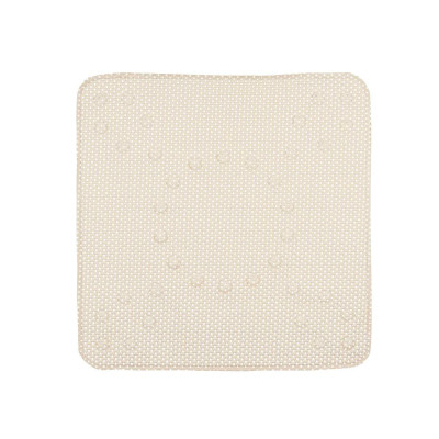 Tapis de Douche Antidérapant Beige PVC 53 x 52,5 x 1 cm (6 Unités)