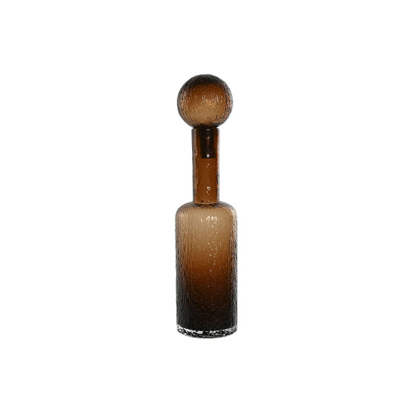 Vase Home ESPRIT Marron Verre Moderne 12,5 X 12,5 X 50,5 cm