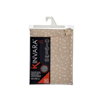 Nappe Jacquard Pois Beige (140 x 180 cm)