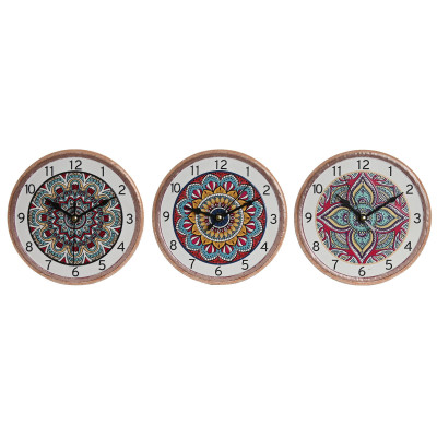 Horloge de table Home ESPRIT Céramique Mandala 16 x 1 x 16 cm Horloge de table Home ESPRIT Céramique Mandala 16 x 1 x 16 cm