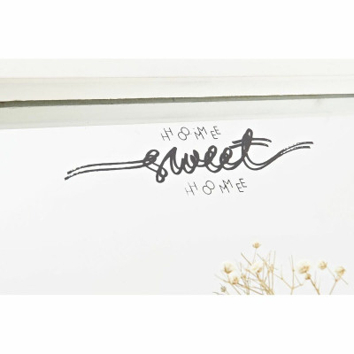 Miroir mural DKD Home Decor Verre Naturel Blanc 30 x 4 x 40 cm Bois MDF Cottage (2 Unités)