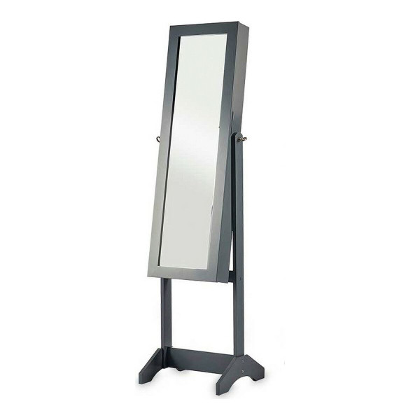 Miroir Porte-bijoux Gris Bois MDF (36 x 140 x 36,5 cm)