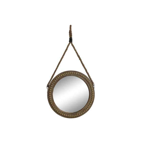 Miroir mural Home ESPRIT Marron Bois Corde Colonial Balles 38 x 4 x 72 cm