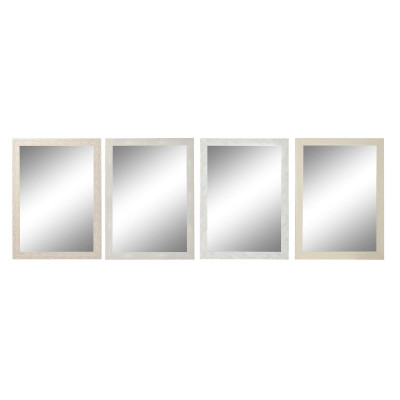Miroir mural DKD Home Decor 70 x 2 x 97 cm Verre Ivoire polystyrène (4 Unités) Miroir mural DKD Home Decor 70 x 2 x 97 cm Verre Ivoire polystyrène (4 Unités)