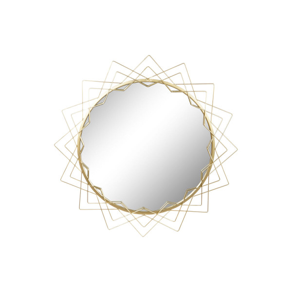 Miroir mural Home ESPRIT Doré Métal Verre 80 x 2,5 x 80 cm 80 x 2,50 x 80 cm