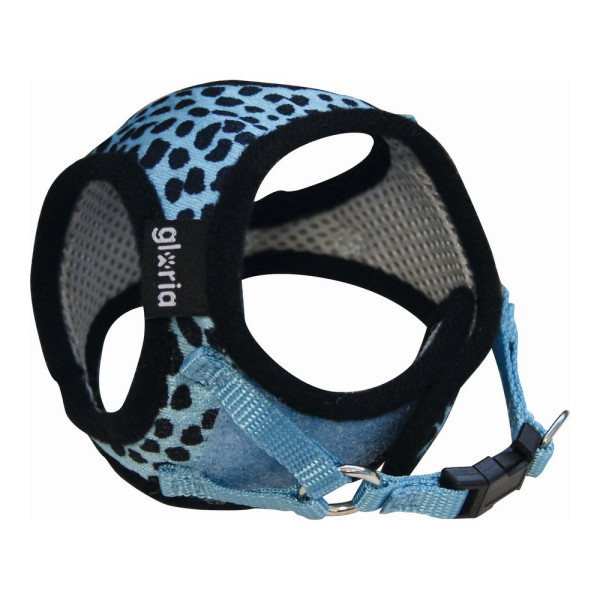 Harnais pour Chien Gloria Léopard 40-50 cm Bleu Taille L