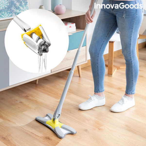 Balai Serpillère Auto-essorant en Microfibre Type X. Twop InnovaGoods