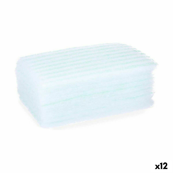 Éponges Savon Bleu Blanc (12 Unités)
