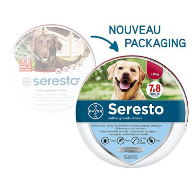 SERESTO Collier antiparasitaire - Pour grand chien