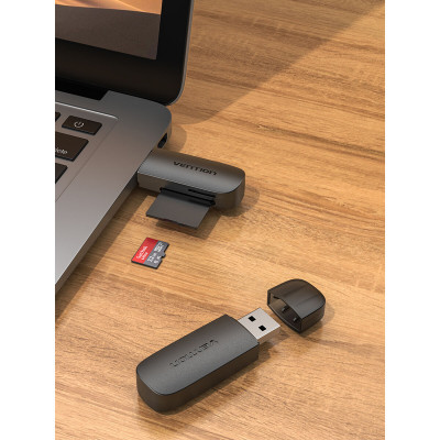 Lecteur de Cartes Externe Vention CLFB0 Noir
