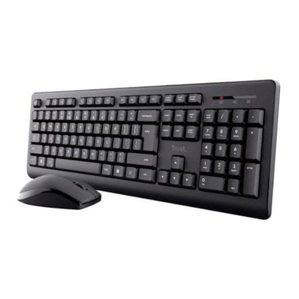 clavier et souris Trust 25433 Noir Espagnol QWERTY