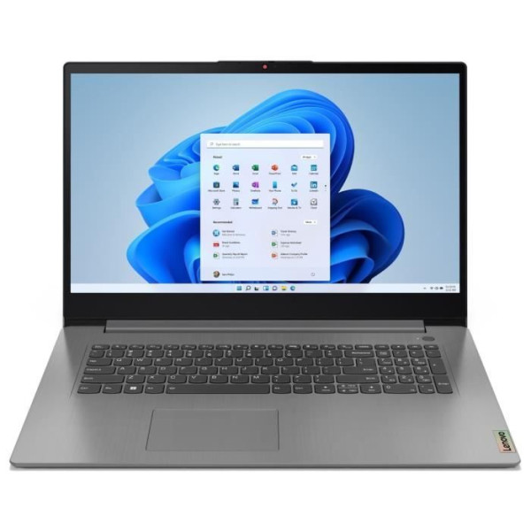 PC Portable LENOVO Ideapad 3 17IAU7 | 17'' HD - Core i3-1215U - RAM 12Go - SSD 512Go - Windows 11 - AZERTY