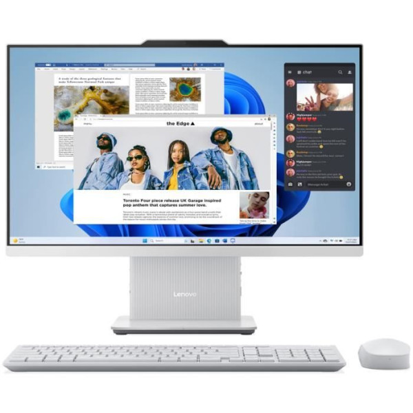 PC Tout-en-un LENOVO IdeaCentre AIO 24ARR9| Windows 11 - Ryzen 5 7535HS - RAM 8Go - SSD 512 Go - AZERTY