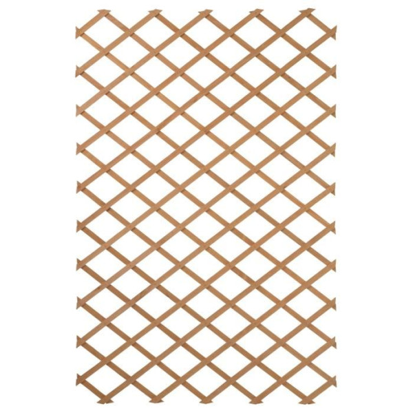 NATURE Treillis extensible en bois naturel 100x300cm - Marron