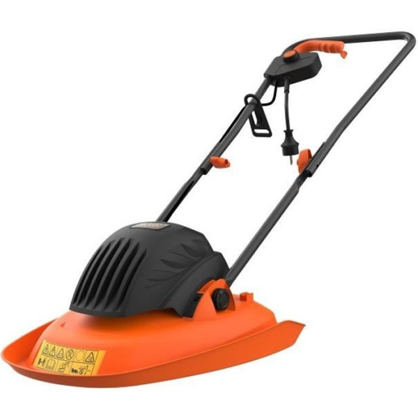 Tondeuse électrique sur coussin d'air 1200W 30cm de coupe BLACKDECKER BEMWH551-QS - 6 lames, 3 réglages de hauteur de coupe