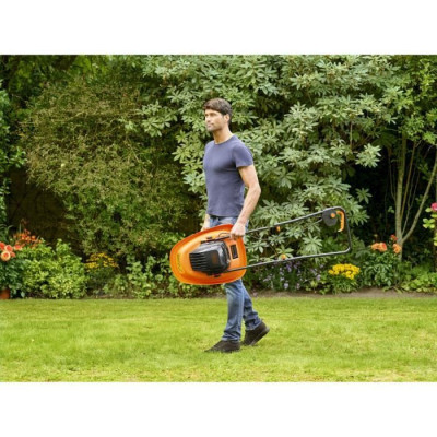 Tondeuse électrique sur coussin d'air 1200W 30cm de coupe BLACKDECKER BEMWH551-QS - 6 lames, 3 réglages de hauteur de coupe
