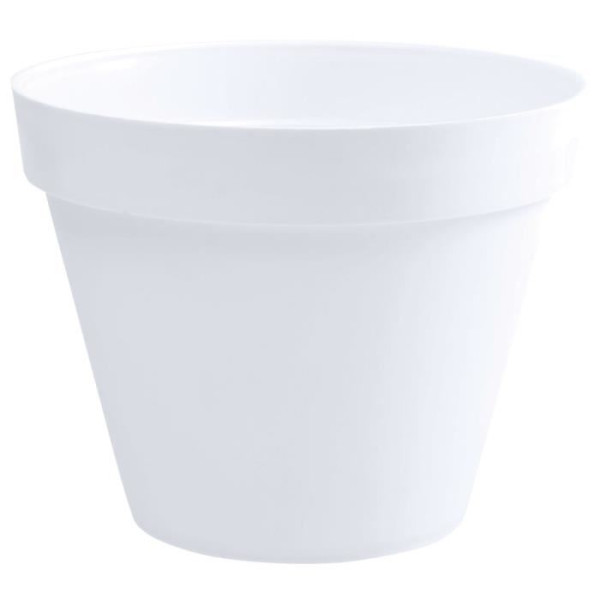 EDA Pot de fleur rond Toscane - Ø 60 x H 47 cm - 76 L - Blanc