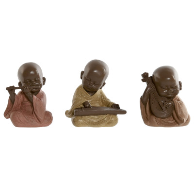 Figurine Décorative Home ESPRIT Orange Corail Citron Résine Moine Oriental 10 x 7 x 11 cm (3 Unités) Figurine Décorative Home ESPRIT Orange Corail Citron Résine Moine Oriental 10 x 7 x 11 cm (3 Unités)