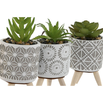Plante décorative Home ESPRIT Polyéthylène Ciment 6,5 x 6,5 x 11 cm (3 Unités) Plante décorative Home ESPRIT Polyéthylène Ciment 6,5 x 6,5 x 11 cm (3 Unités)