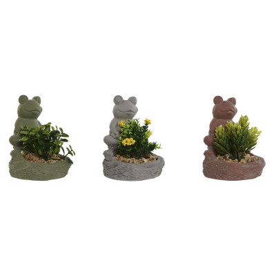 Plante décorative Home ESPRIT Polyéthylène Ciment Grenouille 9 x 9 x 13 cm (3 Unités) Plante décorative Home ESPRIT Polyéthylène Ciment Grenouille 9 x 9 x 13 cm (3 Unités)