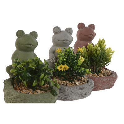 Plante décorative Home ESPRIT Polyéthylène Ciment Grenouille 9 x 9 x 13 cm (3 Unités) Plante décorative Home ESPRIT Polyéthylène Ciment Grenouille 9 x 9 x 13 cm (3 Unités)