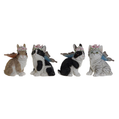 Figurine Décorative DKD Home Decor 11 x 13 x 15 cm animaux (4 Unités) Figurine Décorative DKD Home Decor 11 x 13 x 15 cm animaux (4 Unités)