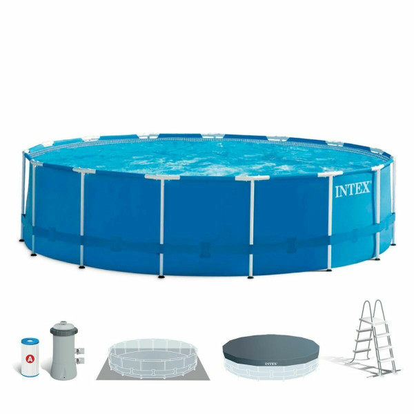 Piscine Circulaire avec Épurateur Intex 457 x 122 cm Ronde