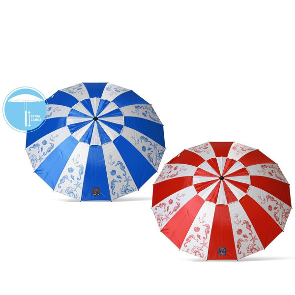 Parasol de plage Ø 240 cm SPF50 Marin
