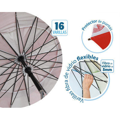 Parasol de plage Ø 220 cm SPF50 Marin