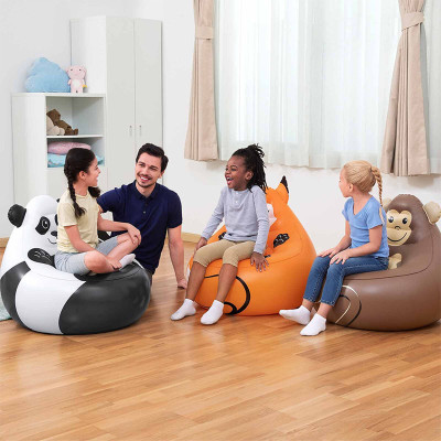 Bestway Fauteuil Gonflable Géant Animaux 72x72x64 cm 3 Ans Intérieur et Jardin 75116
