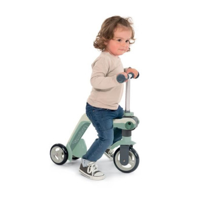 SMOBY - Draisienne transformable en patinette - 3 roues - pour bébé de 18 mois a 4 ans
