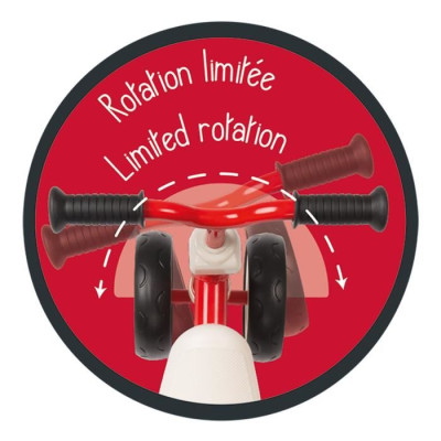 SMOBY Porteur Métal Rookie - Rouge