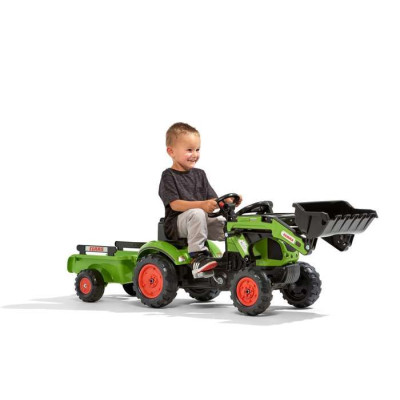Tractopelle Claas avec remorque - FALK - Des 2 ans - 100% fabriqué en France - 40% plastique recyclé