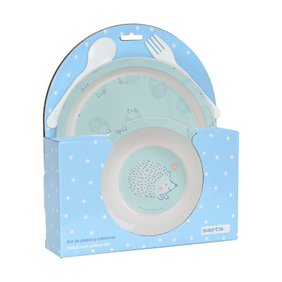 Ensemble Vaisselle pour Enfants Safta Erizo Polyuréthane (4 Pièces) Ensemble Vaisselle pour Enfants Safta Erizo Polyuréthane (4 Pièces)