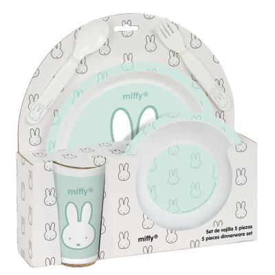 Set de vaisselle pour enfants Miffy (5 Pièces)