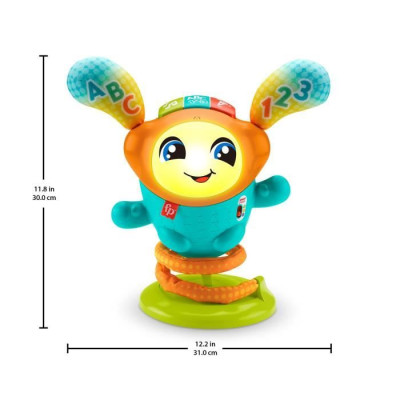 Jouet d'éveil musical - Fisher Price - DJ Le Robot Danseur a Rebond - 75 chansons et sons - Multicolore