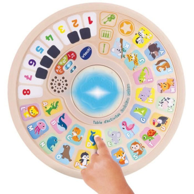 Table d'activités évolutive VTECH BABY - Nature - Jouet en bois certifié FSC - 9 mois a 4 ans