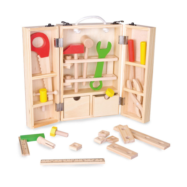 Classic World Wooden Toolbox, 35 pcs.