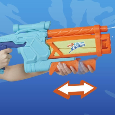 Nerf blaster a eau Mega Dunk-Fill, remplissage instantané facile, Réservoir 1L, Nerf Super Soaker, des 6 ans