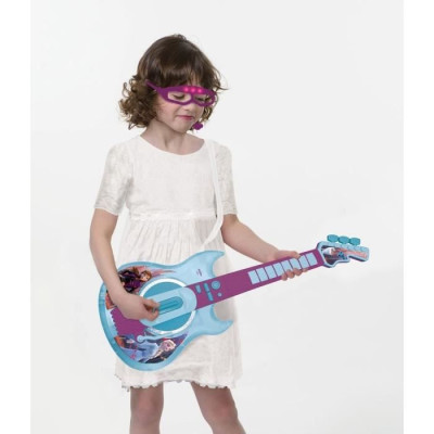 Guitare électronique lumineuse avec lunettes équipées d'un micro - Reine des Neiges