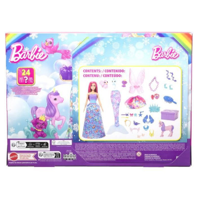 Barbie-Calendrier de l'Avent Barbie Dreamtopia-Poupée et accessoires HRG90