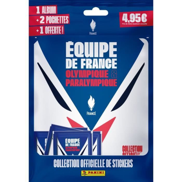 Album de stickers  pochettes - PANINI - JO 2024 Equipe de France