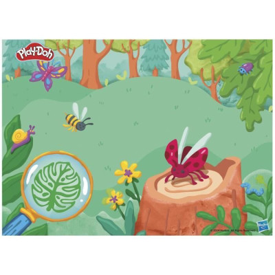 Play-Doh Mon petit microscope, pâte a modeler, 9 accessoires et 5 couleurs, des 3 ans