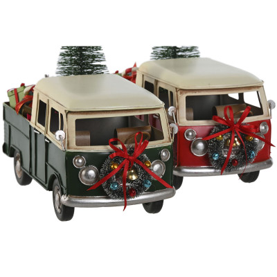 Décorations de Noël Home ESPRIT Rouge Vert 26,5 x 12 x 19 cm (2 Unités) Décorations de Noël Home ESPRIT Rouge Vert 26,5 x 12 x 19 cm (2 Unités)
