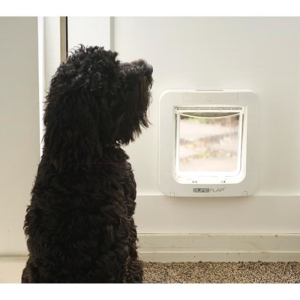 SUREFLAP Grande chatiere a puce électronique blanc