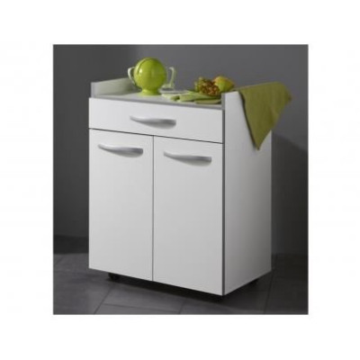 HARMONY Desserte de cuisine L 60cm - Blanc mat